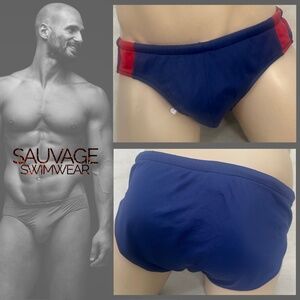 Sauvage Swimsuit 34-40" waist no size tag Gently worn 80% nylon/20% spandex